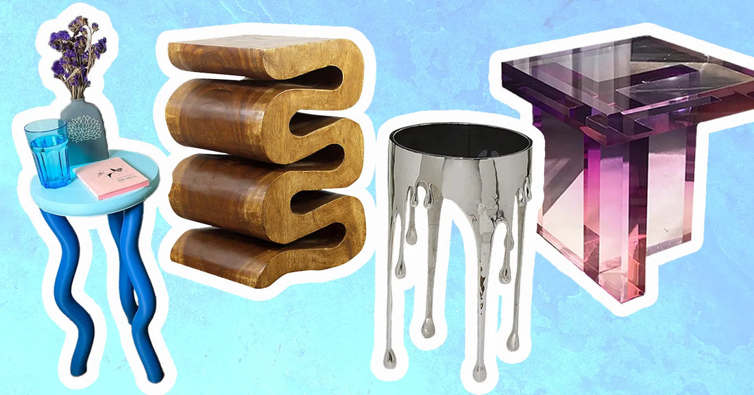 8 Coolest Side Tables for Eclectic Homes: From Funky to Maximalist and More