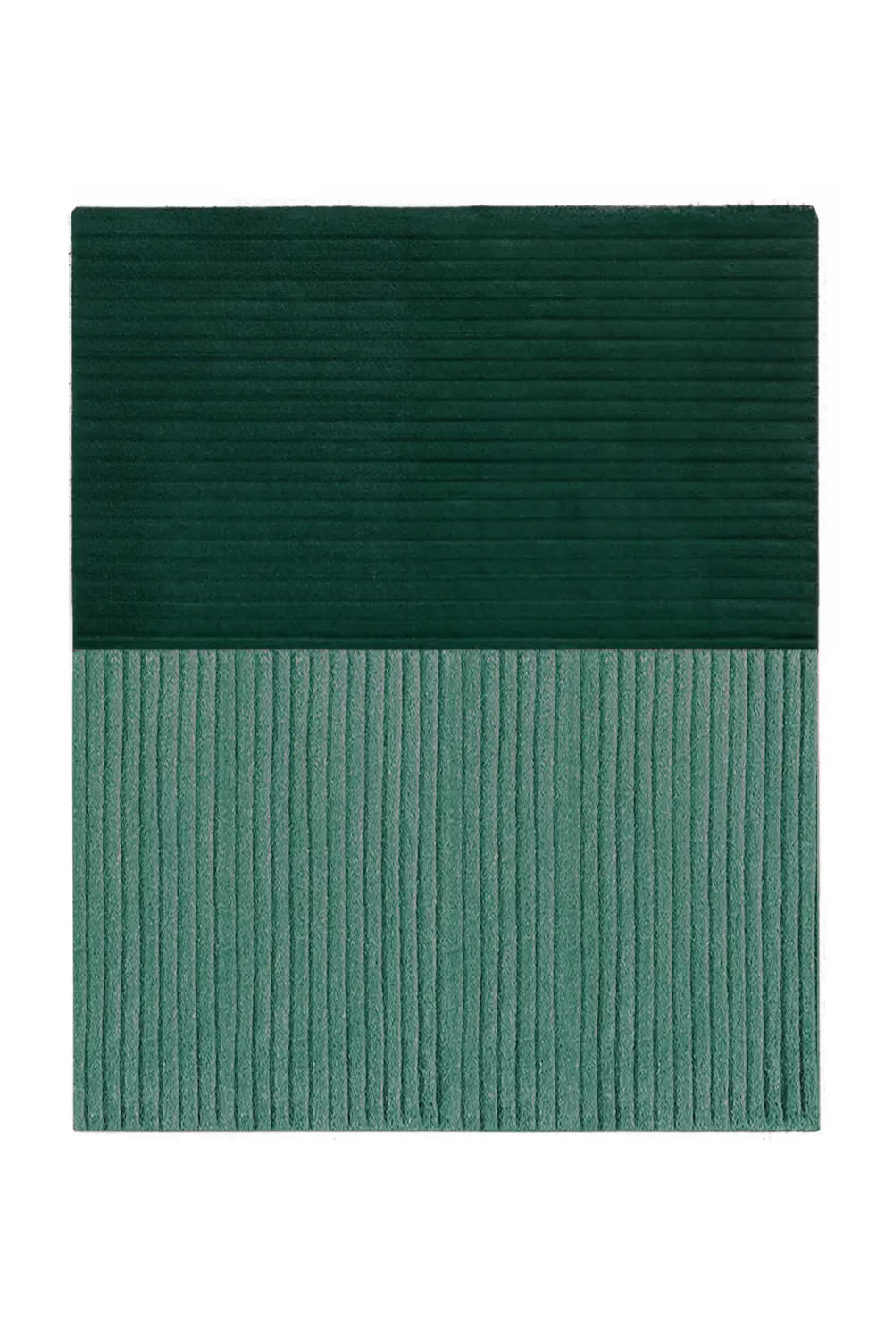teal green area rug with bold ridge texture, perfect for adding warmth to a living room