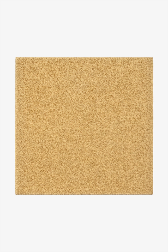 Butter Yellow Square Hand-Tufted Wool Rug