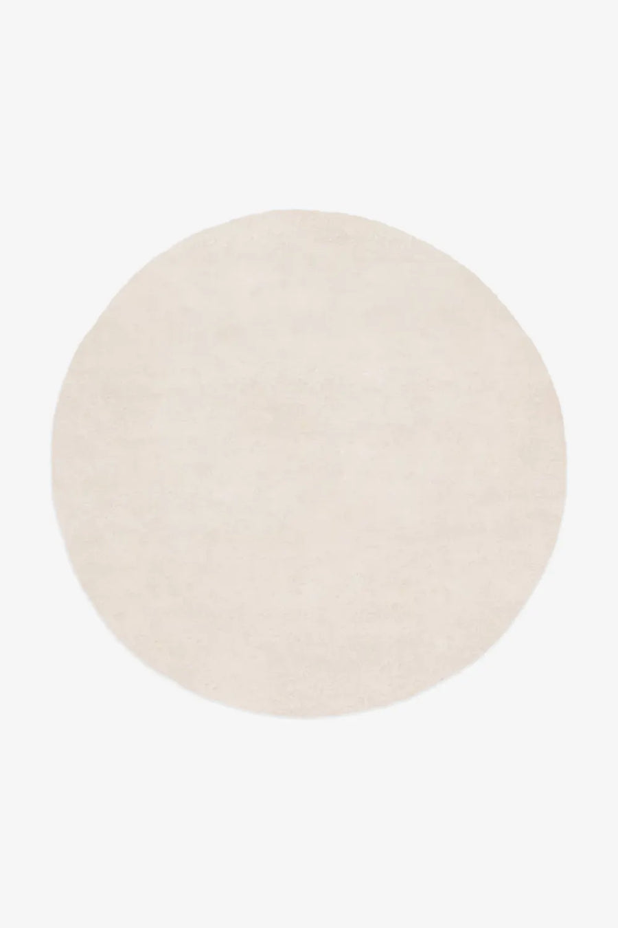 Minimal cream round area rug for neutral interiors, available in 6ft and 8ft round options