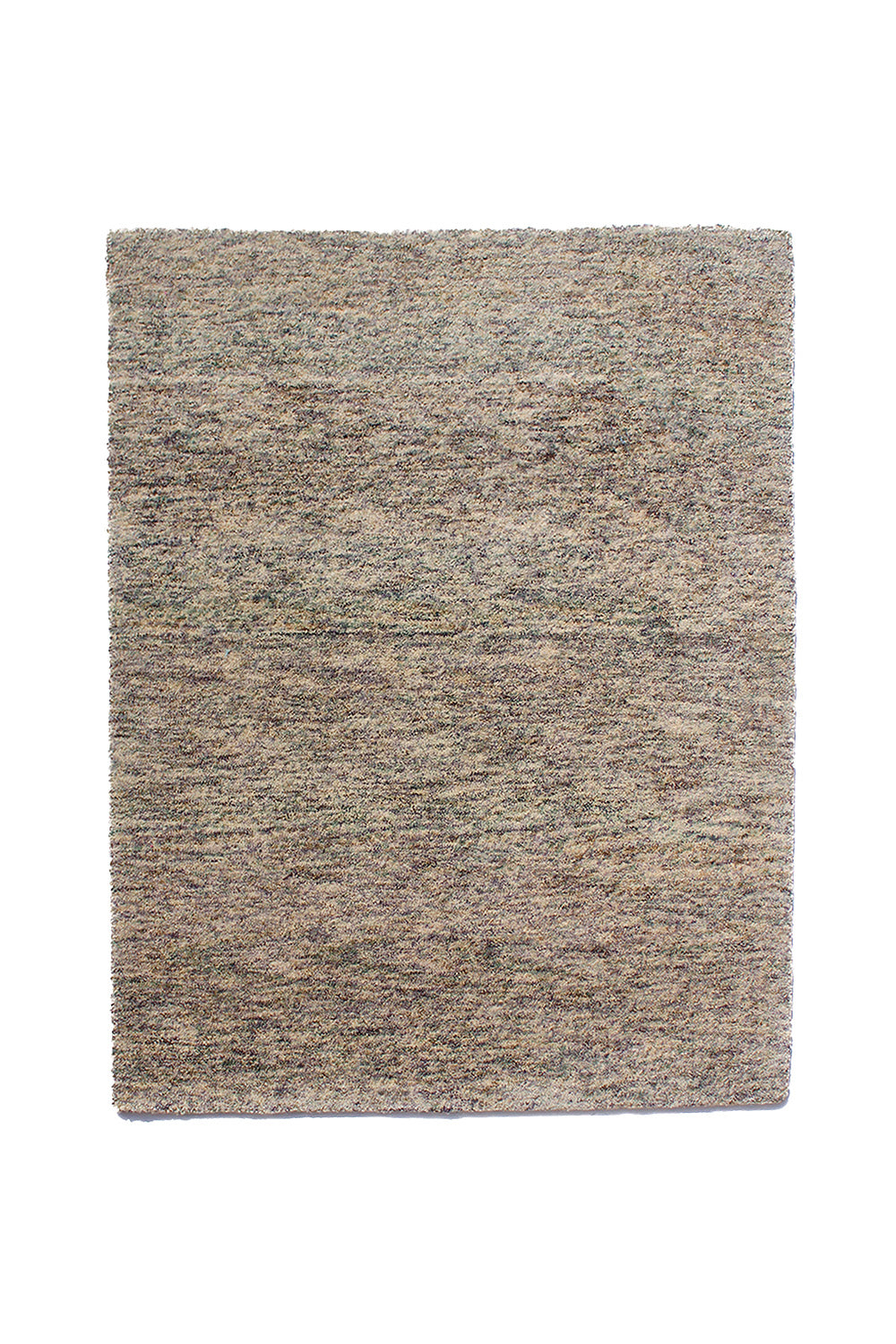 Handmade Wool Rug with Multicolor Design