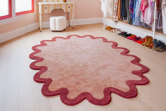 Halo Burst Rug Featured in Alexandra Gater’s Dream Closet Makeover