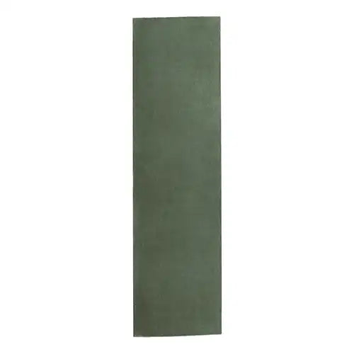 3x8 deep green wool runner rug