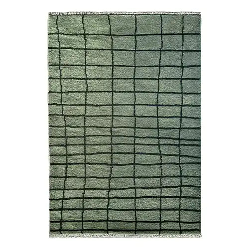 9x10 wool area rug hand knotted modern geometric design