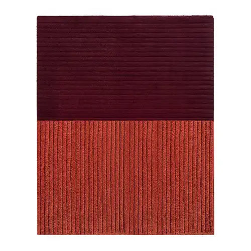 burgundy and rust hand tufted rectangular wool rug for living rooms, bedrooms, and more