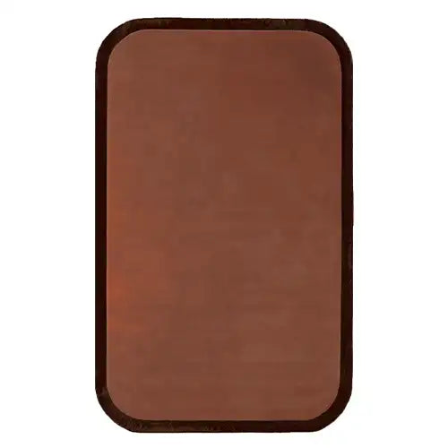 elegant brown wool area rug with curved edges