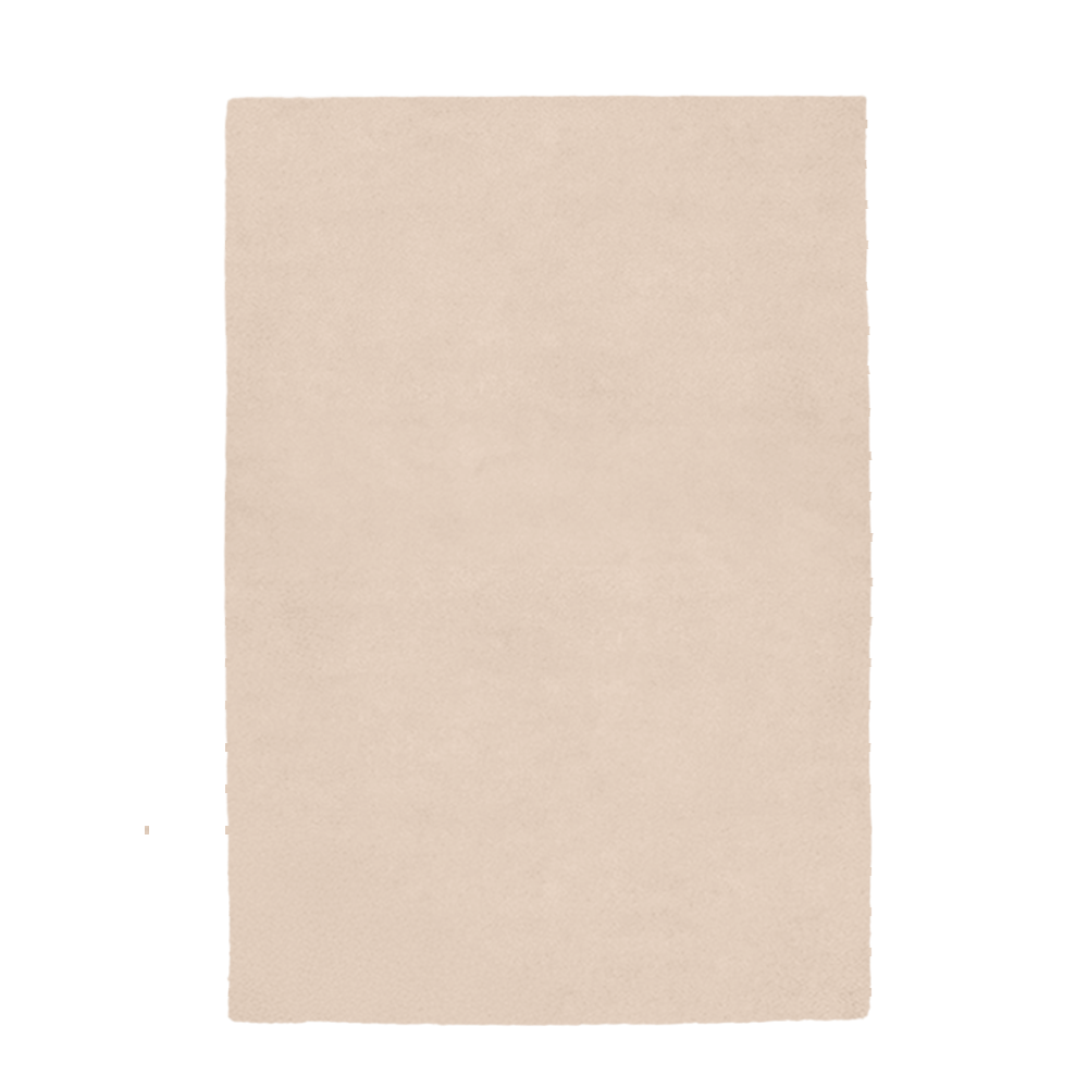 Beige rug on a white background