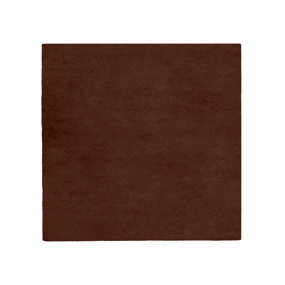 Customizable Solid Color Square Tufted Wool Rug