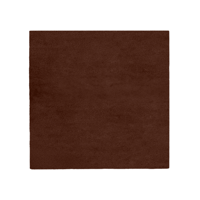 Customizable Solid Color Square Tufted Wool Rug
