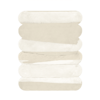 Minimalist cream wool rug with sculpted stacked stripe pattern, modern neutral area rug