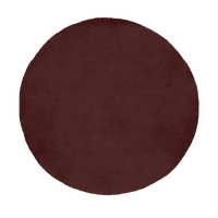 9 foot round wool rug in deep mahogany brown, great for modern boho spaces or dramatic living rooms