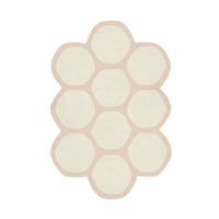 Customizable Honeycomb Tufted Wool Rug