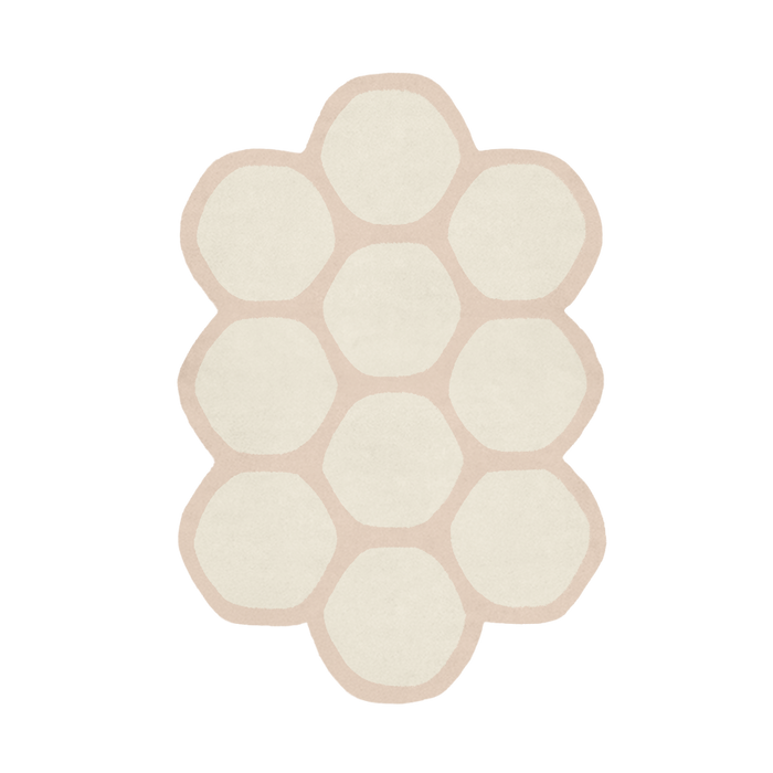 Customizable Honeycomb Tufted Wool Rug