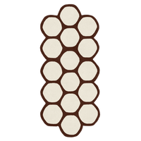 Customizable Honeycomb Tufted Wool Runner Rug