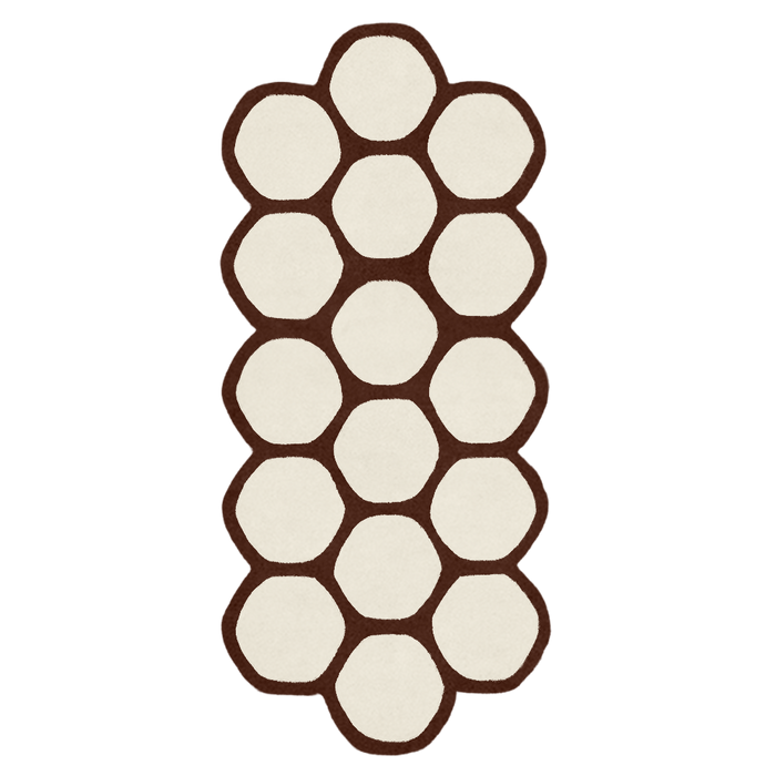 Customizable Honeycomb Tufted Wool Runner Rug