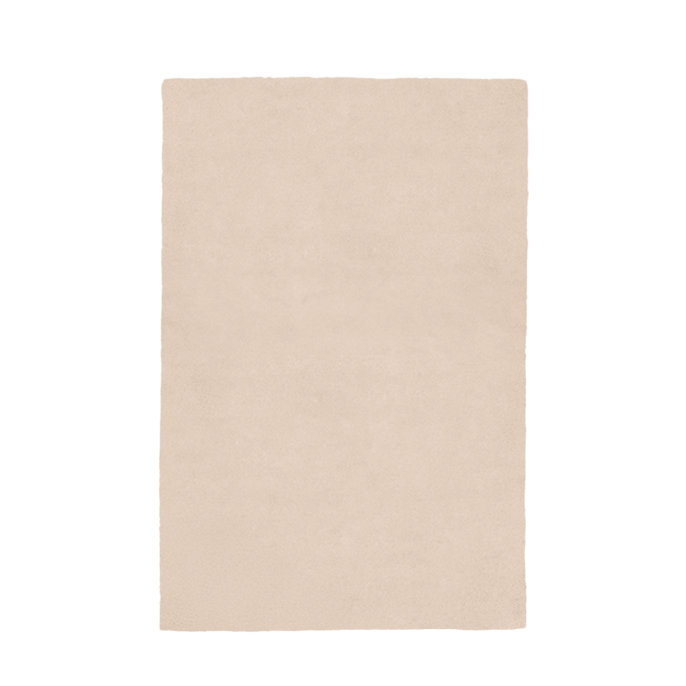 Beige rug on a white background