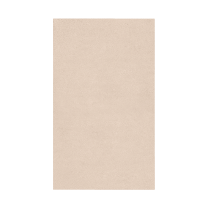 Beige rectangular rug on a white background