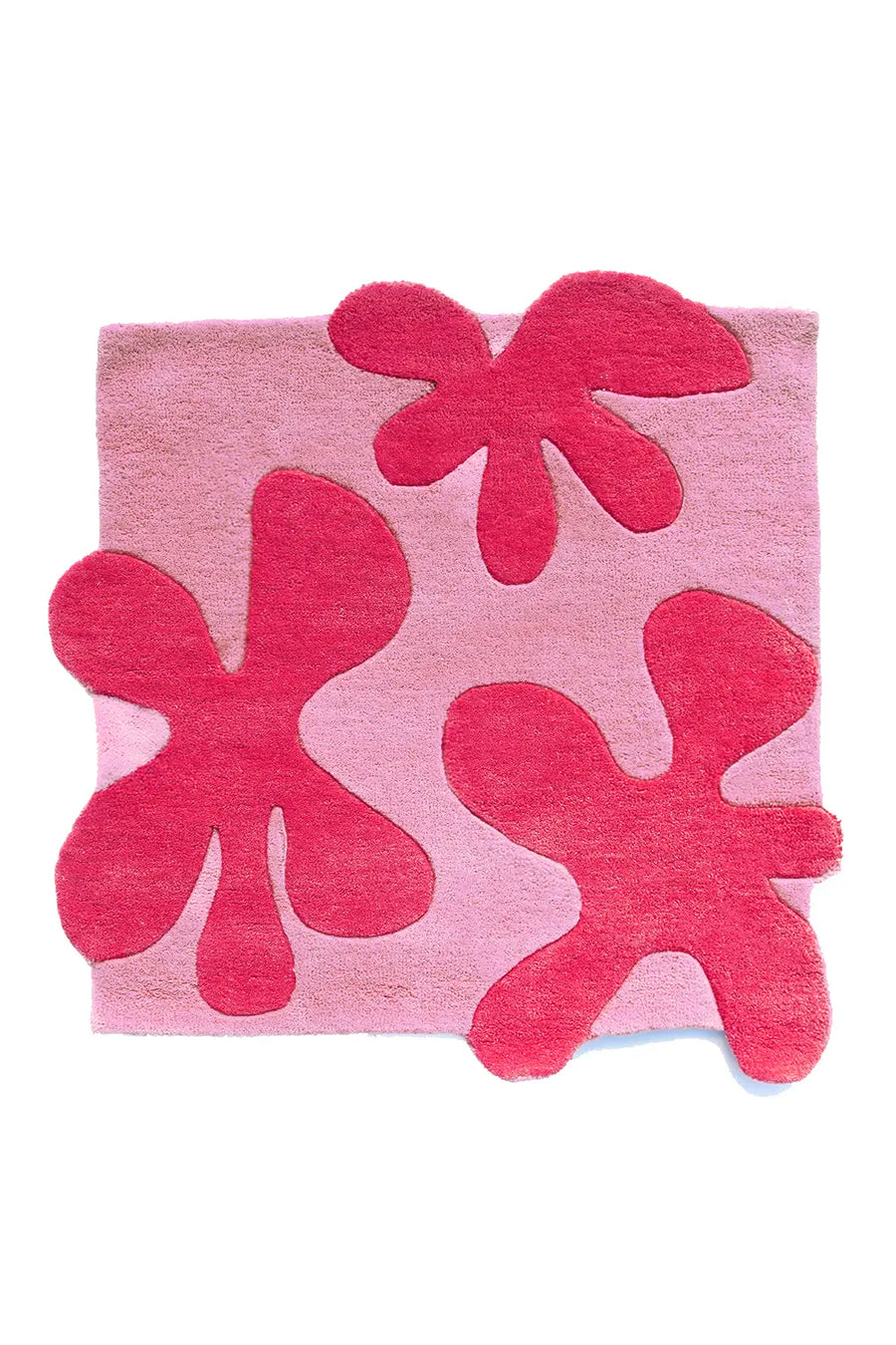 Blossom 3D Square Hand Tufted Wool Rug