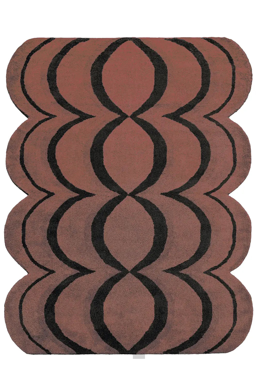 Ripple Wavy Hand Tufted Wool Rug