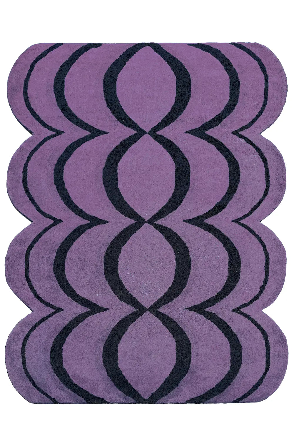 Ripple Wavy Hand Tufted Wool Rug