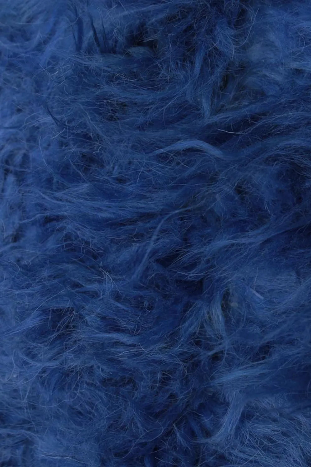 Wool Shag 5x8 Blue Abstract Area Rug