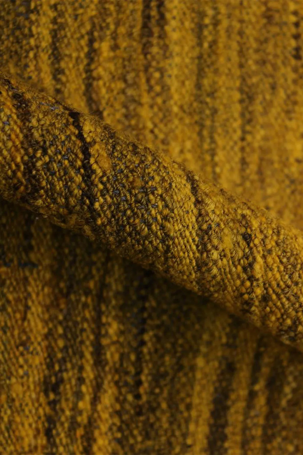bold statement yellow handwoven area rug, a centerpiece for stylish living spaces