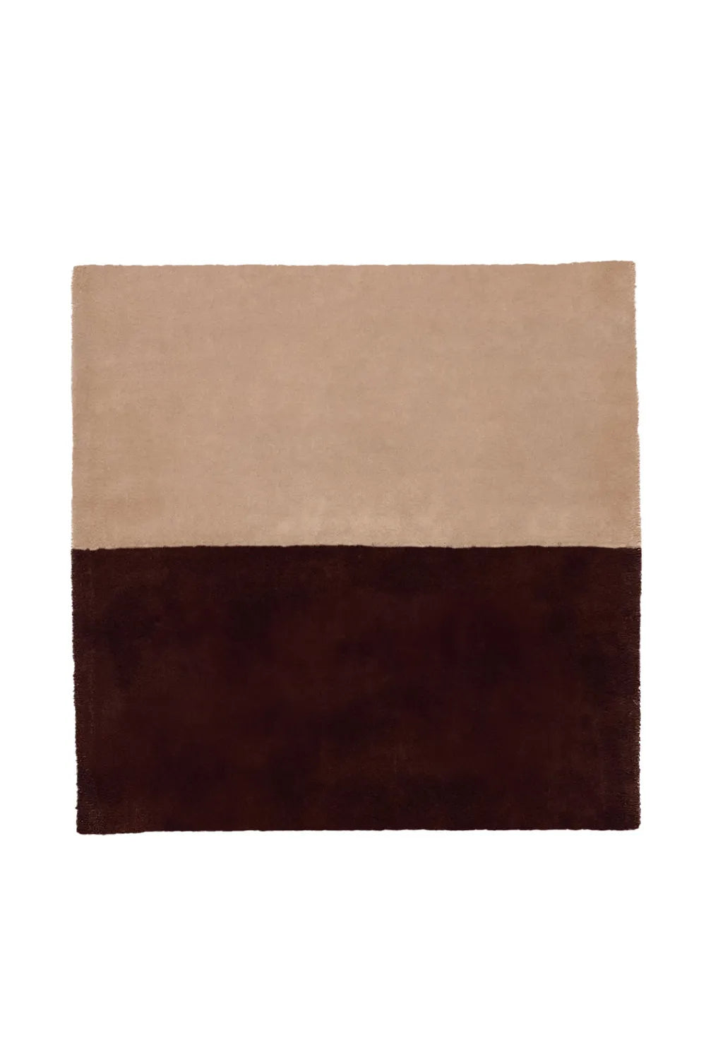 Timeless Square Wool Rug by Jubi Rugs brown