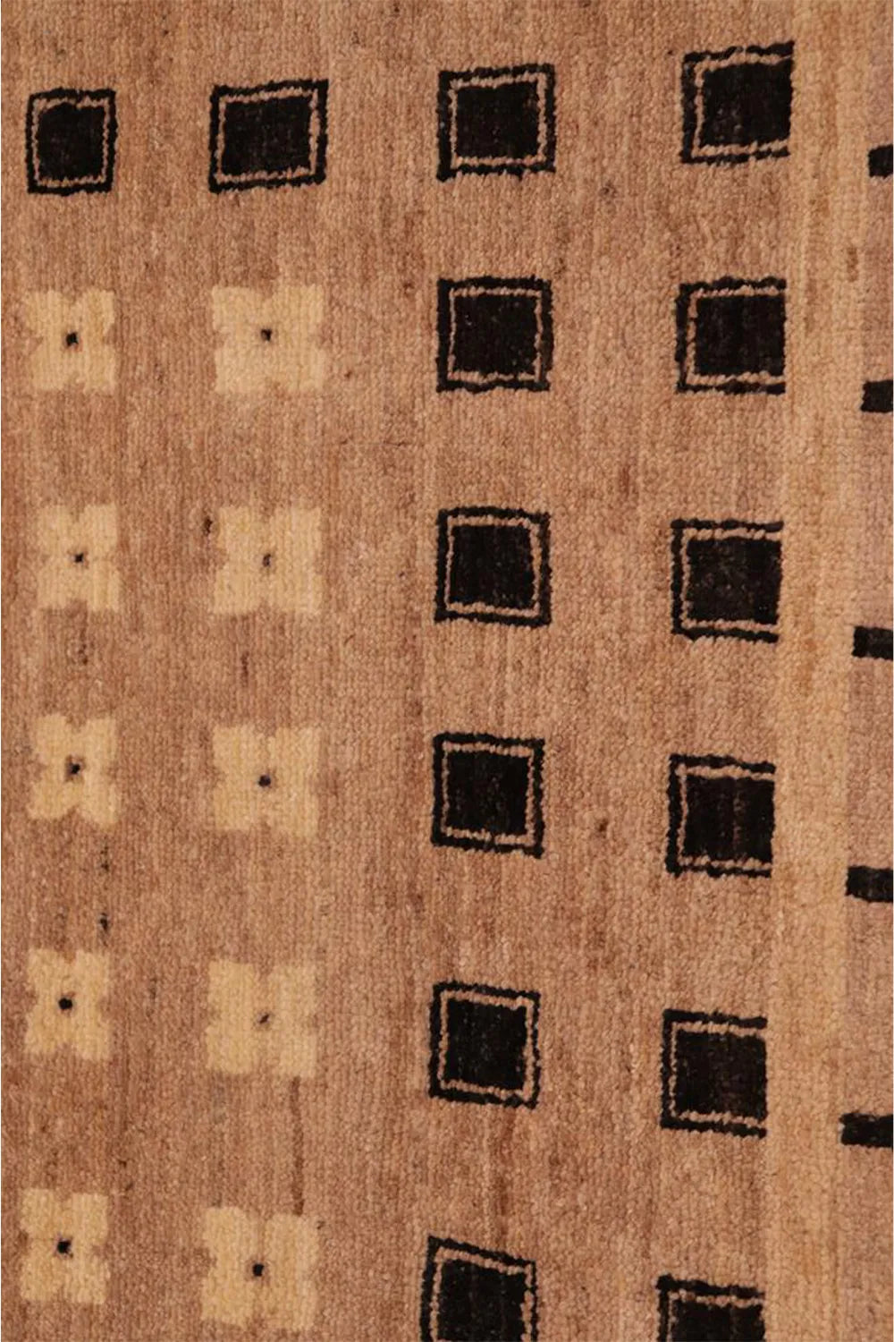 Persian-influenced mid-century modern rug, a statement of handcrafted beauty.