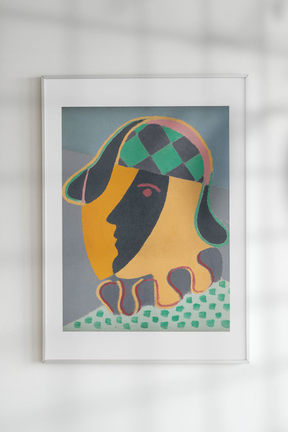 8x10 art print of 'Pierot's Head (1932)' by Mikuláš Galanda on Moab Entrada Bright Rag paper