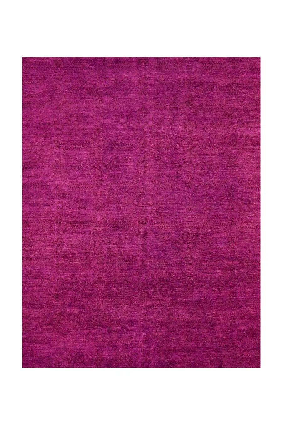 Artisan-crafted Hot Pink Wool Rug with a plush feel for modern interiors.