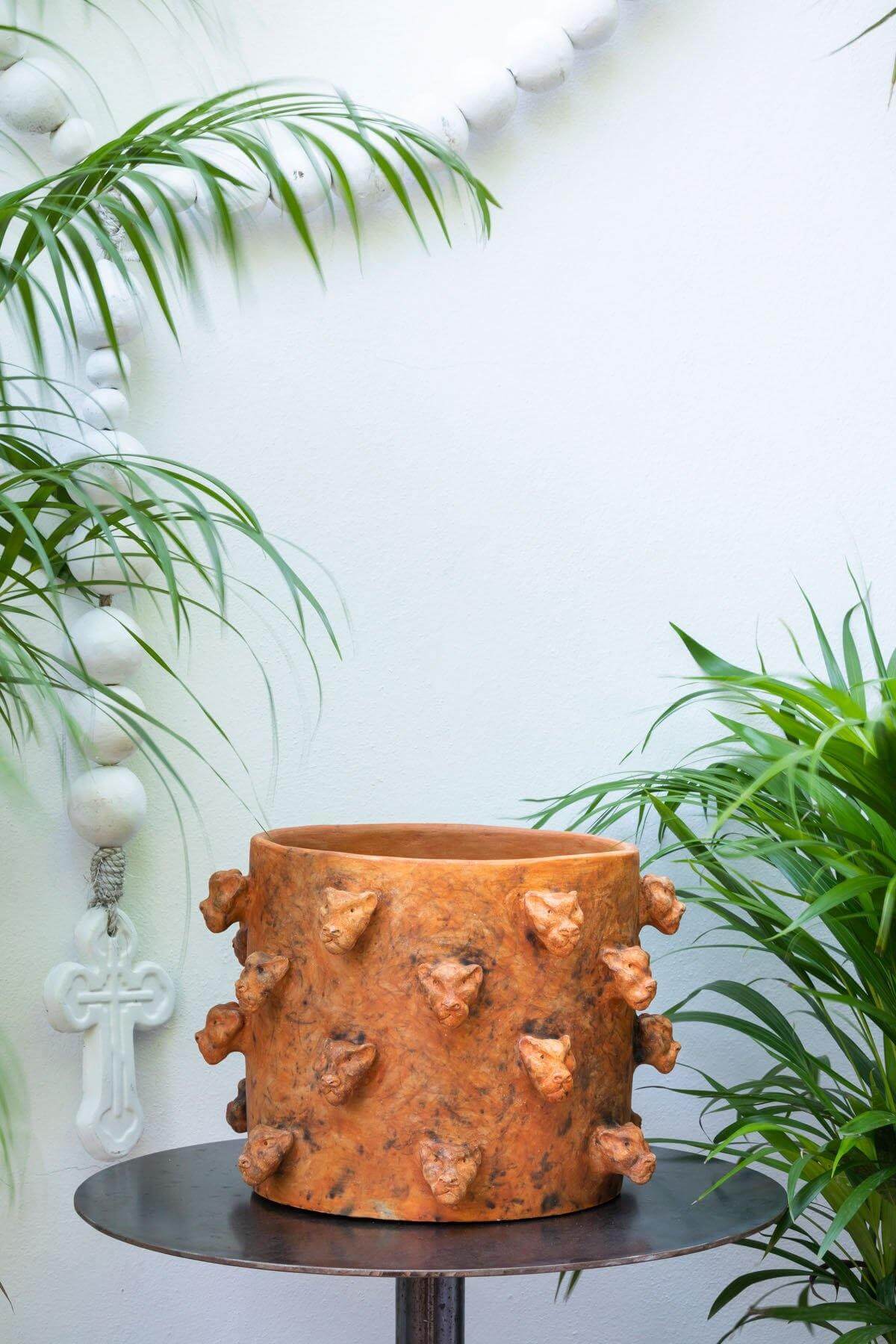 Full view of the colorful plant pot, ideal for indoor plant decor