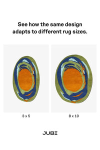 Riverdance Oval Hand-Tufted Wool Rug