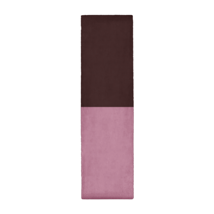 brown and pink wool runner, sized for 2x6 and 2x8 hallways, bringing cozy contrast to minimalist, Scandinavian, or boho bedroom corridors.