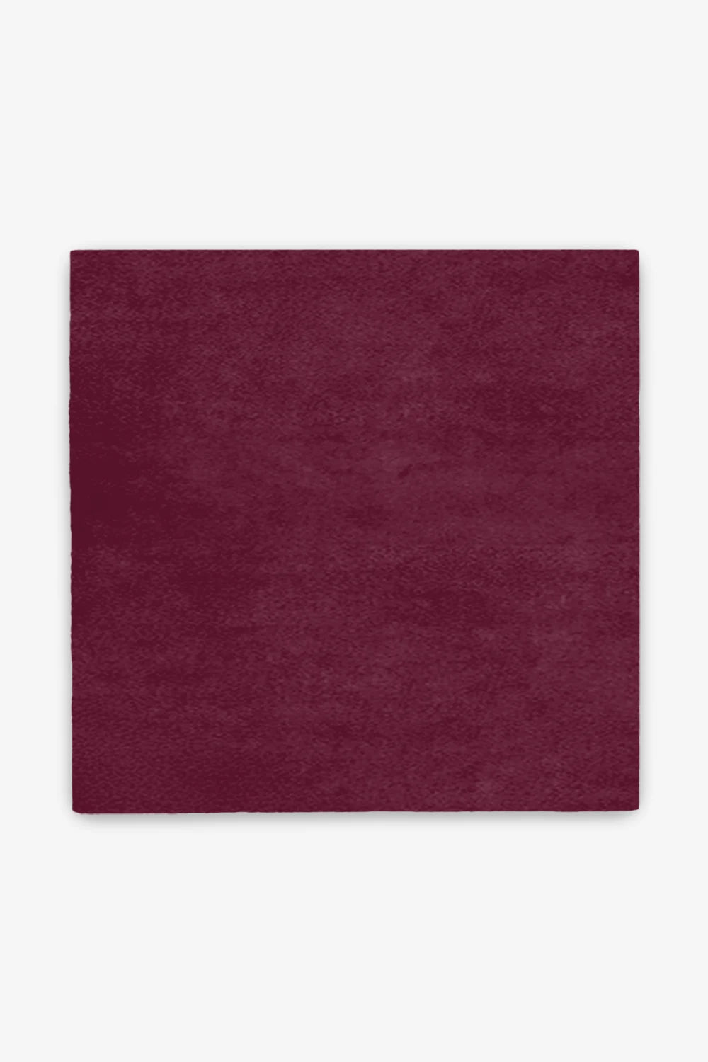 Customizable Solid Color Square Tufted Wool Rug