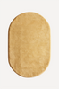 Butter Yellow Oval Hand-Tufted Wool Rug