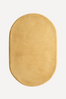Butter Yellow Oval Hand-Tufted Wool Rug