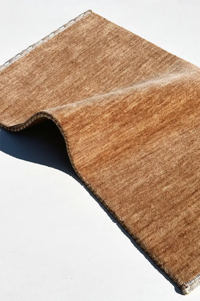 Camel Haven hand-loomed wool rug