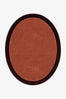 Contour Edge Oval Hand-Tufted Wool Rug