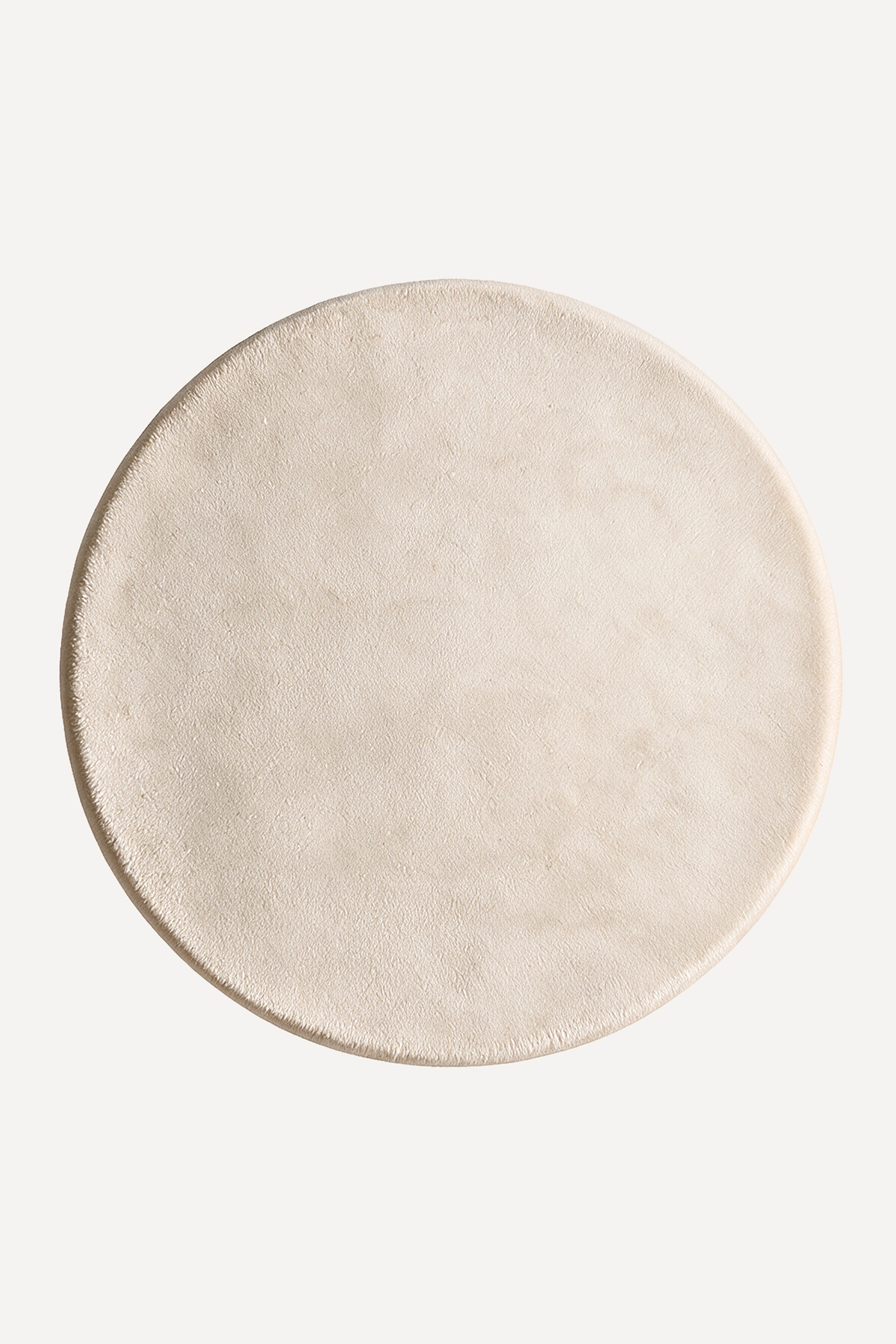Solid Color Round Hand-Tufted New Zealand Wool Rug