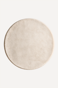 Solid Color Round Hand-Tufted New Zealand Wool Rug