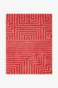 Customizable Maze Shag Wool Rug