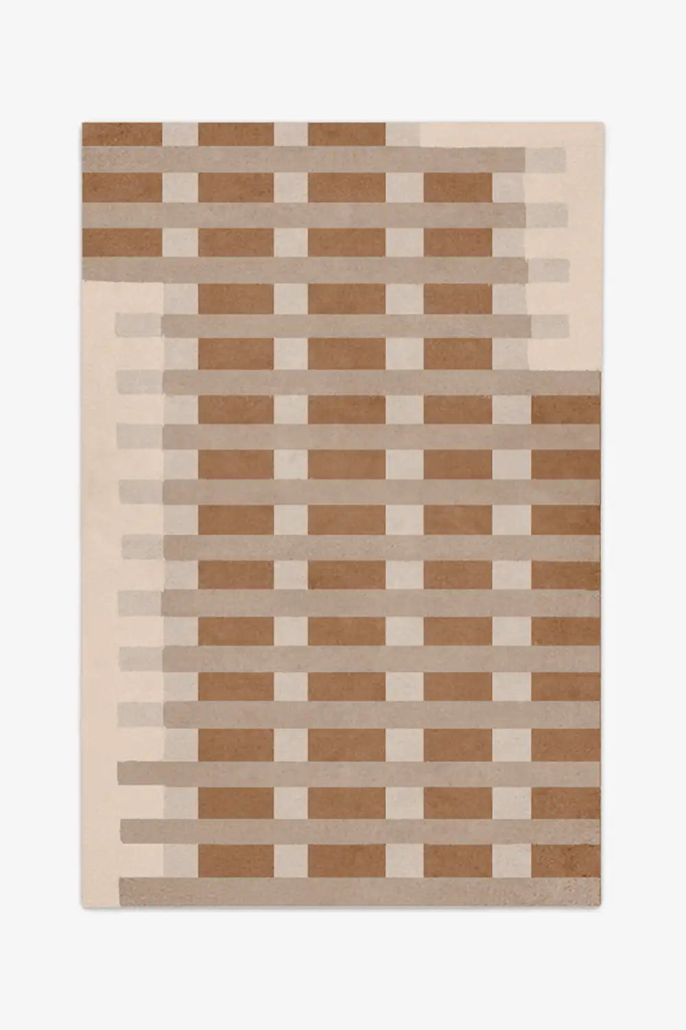 neutral rug with a geometric pattern on a white background custom wool rugs