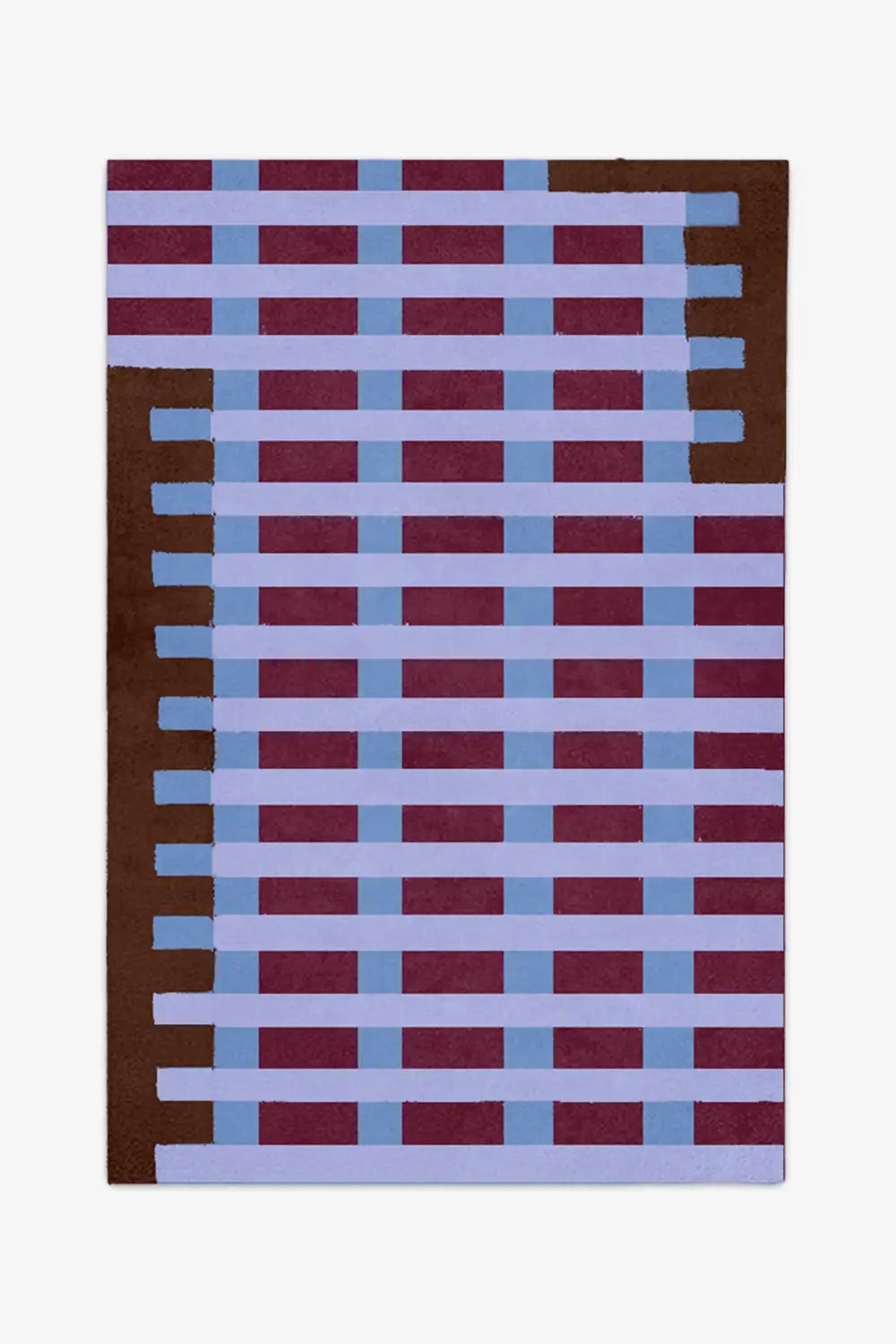custom rugs with colorful checkered pattern