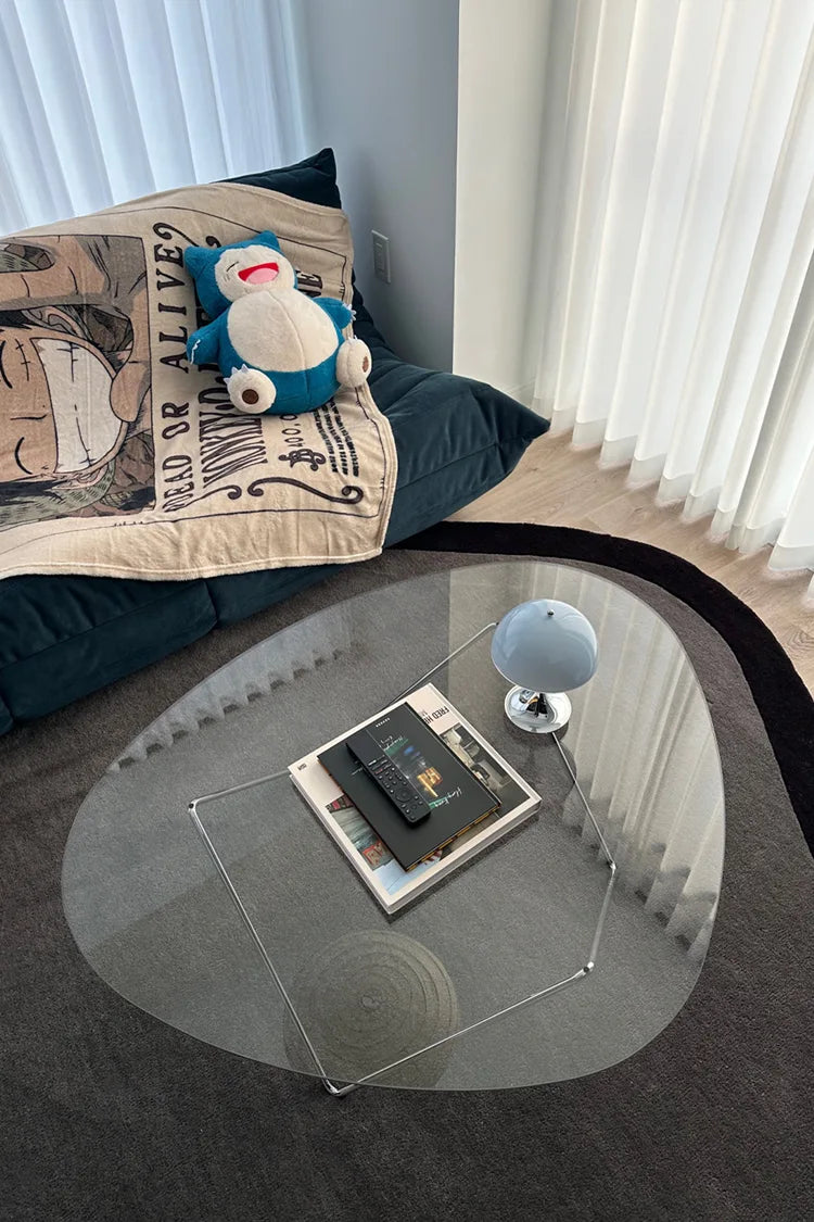 custom diamond shaped rug with black border on a white background