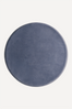 Dusty Blue Round Hand-Tufted Wool Rug
