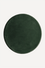 Forest Green Round Hand-Tufted Wool Rug