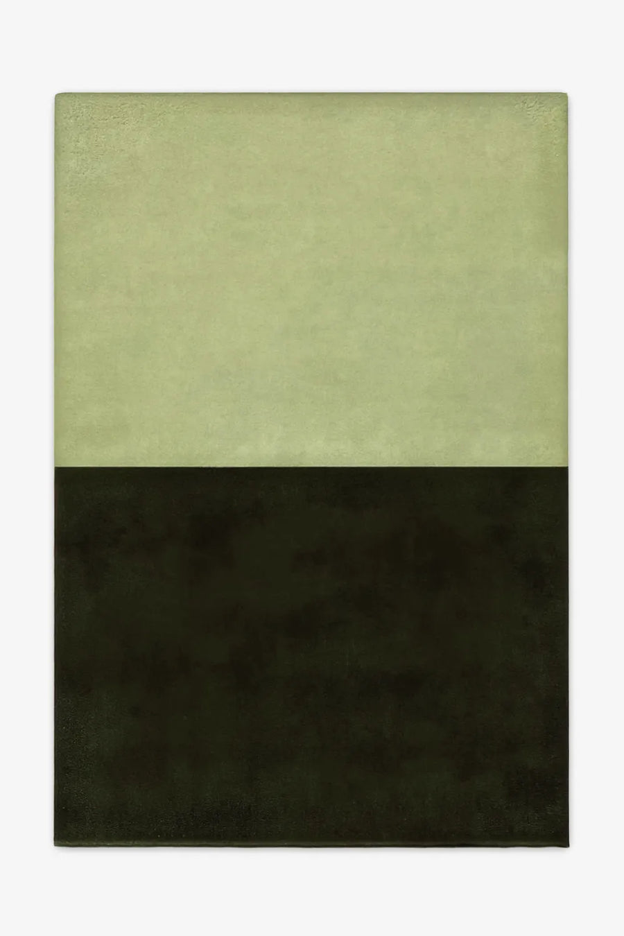 8x10 green rug in two tone design of olive and forest tufted wool for modern earthy interiors