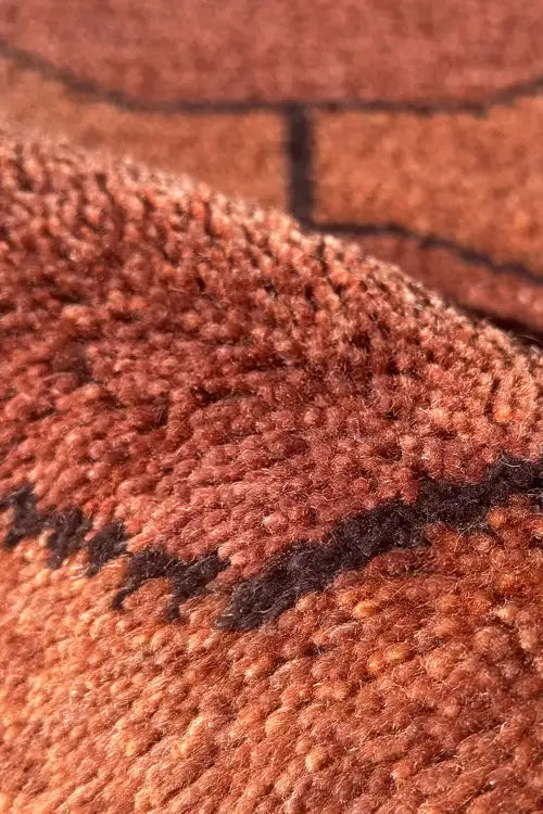 hand-knotted rug texture