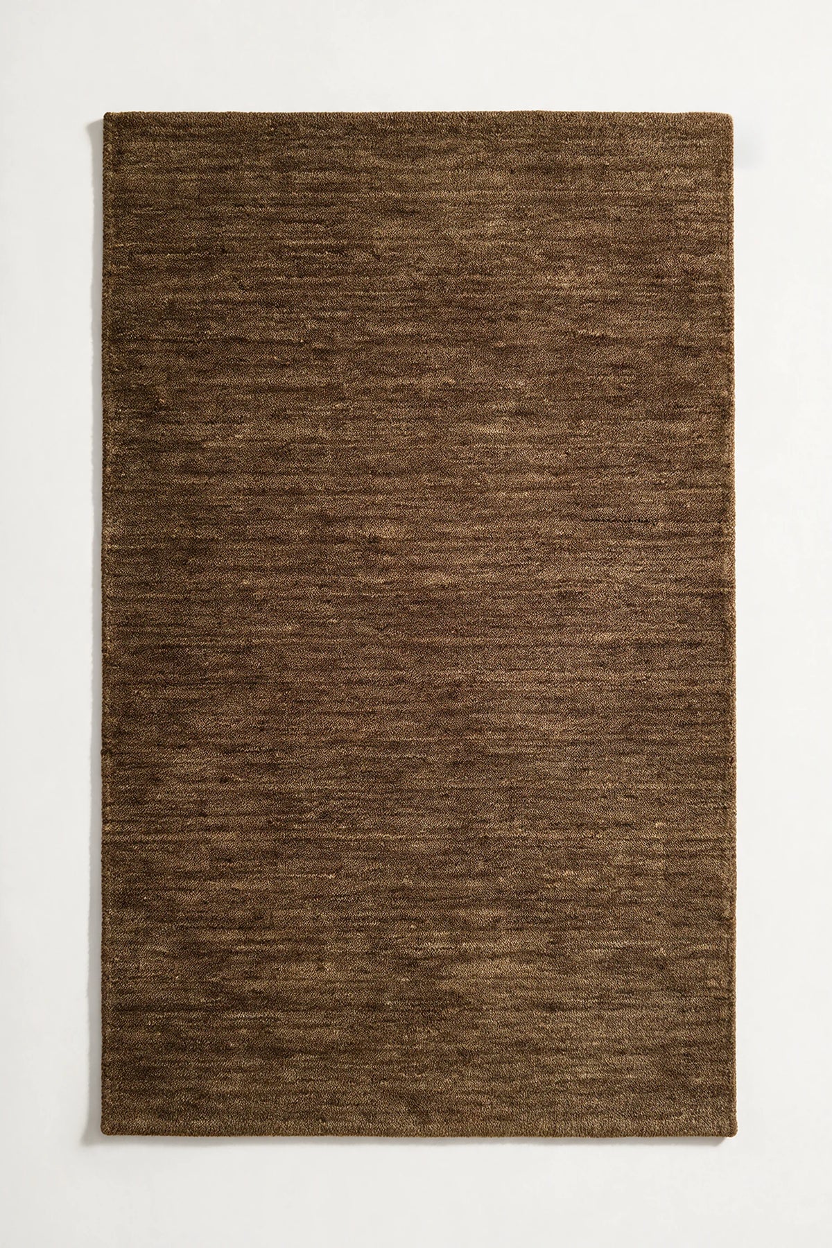 green brown loomed wool rug |  | Haven in Hazel without stitched binding