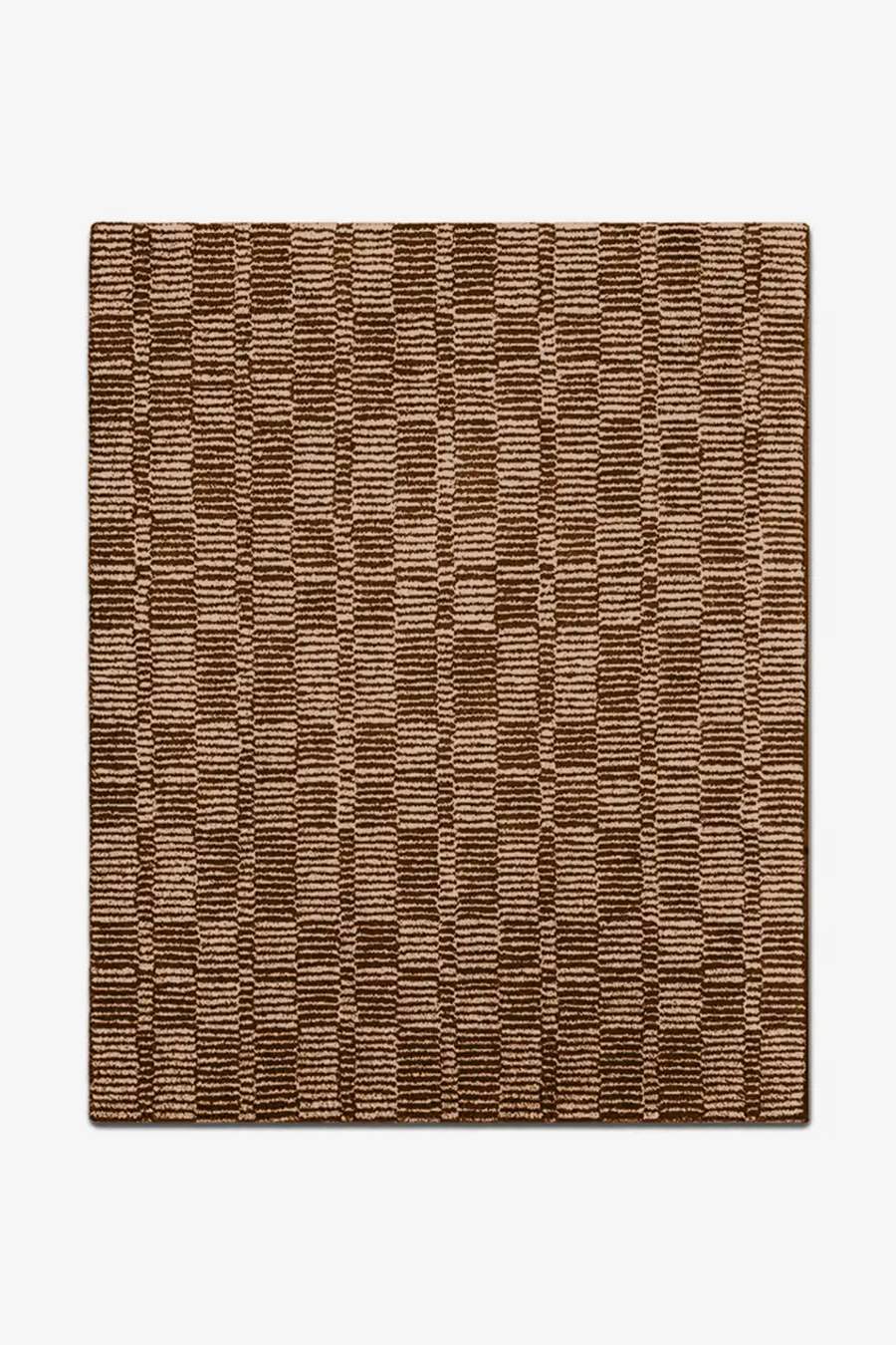 Brown textured rug on a white background